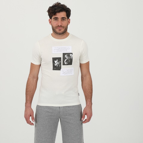 SSEINSE-Ανδρικό t-shirt SSEINSE ME1564SS λευκό
