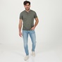 SSEINSE-Ανδρική μπλούζα SSEINSE ME1598SS χακί floral
