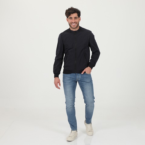 SSEINSE-Ανδρικό bomber jacket SSEINSE GBE707SS GIUBBI ναυτικό μπλε