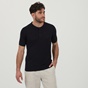 SSEINSE-Ανδρική πλεκτή κοντομάνικη μπλούζα SSEINSE ME1839SS μπλε