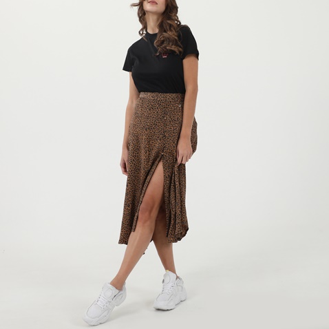 KARL LAGERFELD-Γυναικείο t-shirt KARL LAGERFELD 215W1712 APPAREL MINI KARL μαύρο