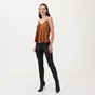 KARL LAGERFELD-Γυναικείο jean παντελόνι KARL LAGERFELD 210W1103 APPAREL SKINNY METALL μαύρο
