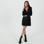KARL LAGERFELD-Γυναικείο mini φόρεμα σακάκι KARL LAGERFELD 216W1307 APPAREL PUNTO μαύρο
