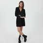 KARL LAGERFELD-Γυναικείο mini φόρεμα σακάκι KARL LAGERFELD 216W1307 APPAREL PUNTO μαύρο
