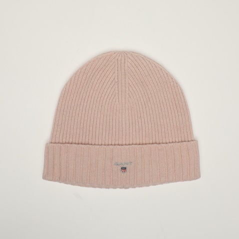 GANT-Γυναικείος σκούφος GANT 4910017 WOOL LINED ροζ μπεζ