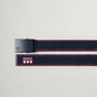 GANT-Ανδρική υφασμάτινη ζώνη GANT 9940069  RETRO SHIELD WEBB μπλε κόκκινη