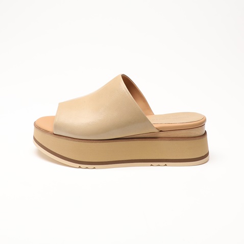 PALOMA BARCELO-Γυναικεία slides flatforms PALOMA BARCELO S21TEFE-REDO μπεζ