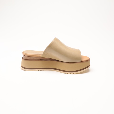 PALOMA BARCELO-Γυναικεία slides flatforms PALOMA BARCELO S21TEFE-REDO μπεζ