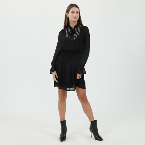 GAUDI-Γυναικείο mini φόρεμα GAUDI ABITO M-LUNGA 021FD15005 μαύρο