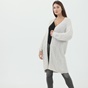 GAUDI-Γυναικεία μακριά ζακέτα GAUDI D CARDIGAN M-LUNGA 021FD5303 λευκή