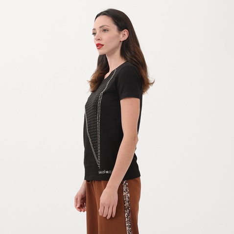 GAUDI-Γυναικείο t-shirt GAUDI GJC.0W1.042.035 021BD64049 μαύρο