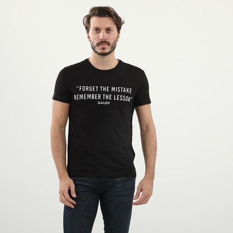 GAUDI-Ανδρικό t-shirt GAUDI μαύρο