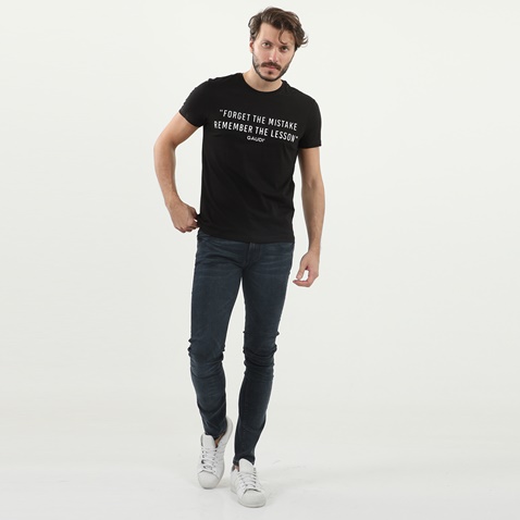 GAUDI-Ανδρικό t-shirt GAUDI μαύρο