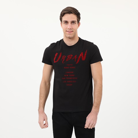 GAUDI-Ανδρικό t-shirt GAUDI GMC.0W1.042.015 μαύρο