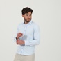 MARTIN & CO-Ανδρικό πουκάμισο MARTIN & CO 222-51-1165 slim σιέλ