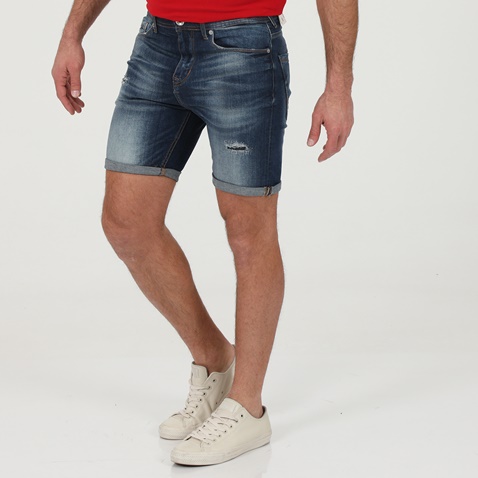 GAUDI-Ανδρική jean βερμούδα GAUDI GMC.1S1.022.025 μπλε denim