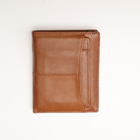 MARTIN & CO-Ανδρικό δερμάτινο πορτοφόλι MARTIN & CO 121-135-0005 καφέ