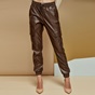 EDWARD JEANS-Γυναικείο παντελόνι Jogger Cargo EDWARD JEANS καφέ