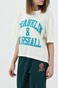 FRANKLIN & MARSHALL-Γυναικείο t-shirt FRANKLIN & MARSHALL λευκό