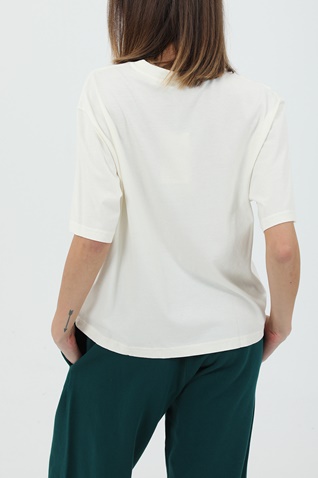 FRANKLIN & MARSHALL-Γυναικείο t-shirt FRANKLIN & MARSHALL λευκό