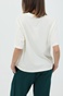 FRANKLIN & MARSHALL-Γυναικείο t-shirt FRANKLIN & MARSHALL λευκό