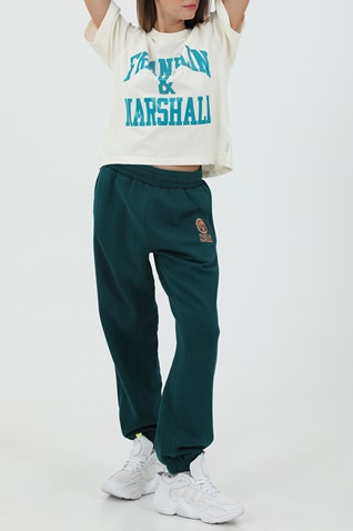 FRANKLIN & MARSHALL-Γυναικείο t-shirt FRANKLIN & MARSHALL λευκό