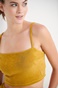 SUGARFREE-Γυναικείο crop top SUGARFREE 22818174 κίτρινο