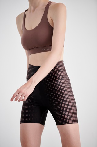 SUGARFREE-Γυναικείο αθλητικό κολά biker SUGARFREE 21840069 μαύρο μπεζ