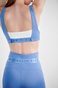 SUGARFREE-Γυναικείο αθλητικό μπουστάκι SUGARFREE 21848062 μπλε λευκό