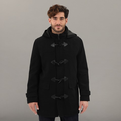 MARTIN & CO-Ανδρικό παλτό μοντγκόμερι MARTIN & CO 221-100-705 μαύρο