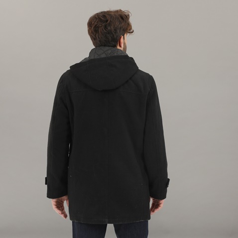 MARTIN & CO-Ανδρικό παλτό μοντγκόμερι MARTIN & CO 221-100-705 μαύρο