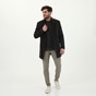 MARTIN & CO-Ανδρικό παλτό MARTIN & CO 221-101-724 SLIM COAT MAO μαύρο