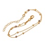 JEWELTUDE-Γυναικείο ασημένιο βραχιόλι JEWELTUDE 14059 επιχρυσωμένο