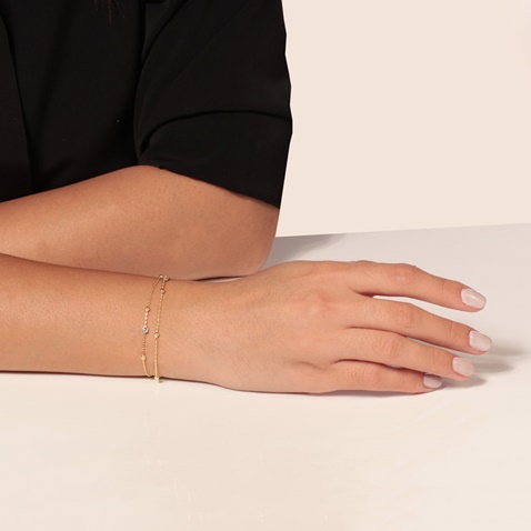 JEWELTUDE-Γυναικείο ασημένιο βραχιόλι JEWELTUDE 14059 επιχρυσωμένο