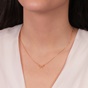 JEWELTUDE-Γυναικείο ασημένιο κολιέ JEWELTUDE 15793 με κίτρινη επιχρύσωση