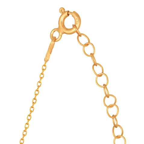 JEWELTUDE-Γυναικείο ασημένιο κολιέ JEWELTUDE 15793 με κίτρινη επιχρύσωση