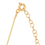 JEWELTUDE-Γυναικείο ασημένιο κολιέ JEWELTUDE 15793 με κίτρινη επιχρύσωση