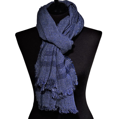 19V69 ITALIA-Γυναικείο κασκόλ 19V69 ITALIA 62107 SCARF μπλε