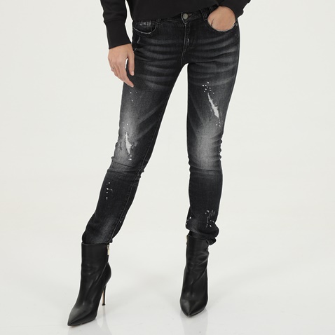 EDWARD JEANS-Γυναικείο jean παντελόνι EDWARD JEANS γκρι