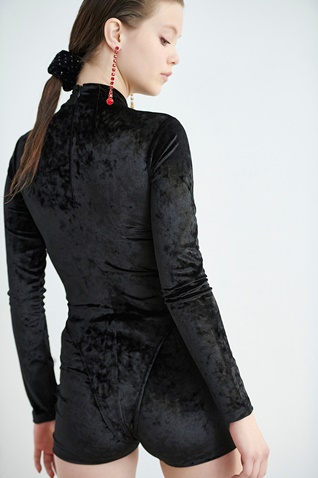 SUGARFREE-Γυναικείο κορμάκι SUGARFREE VELOUR PASSION 22846071 μαύρο