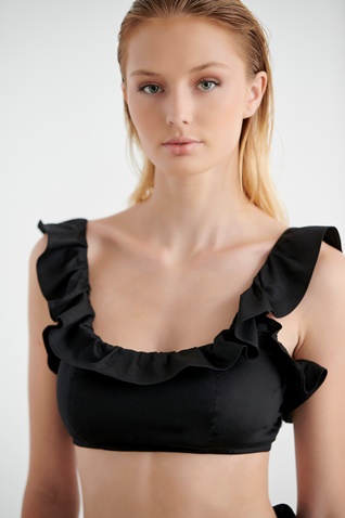 SUGARFREE-Γυναικείο cropped top beachwear SUGARFREE RIVERA 22818193 μαύρο