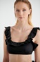 SUGARFREE-Γυναικείο cropped top beachwear SUGARFREE RIVERA 22818193 μαύρο