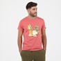 GREENWOOD-Ανδρικό t-shirt GREENWOOD T-SHIRT GRW01 FRUIT κοραλί