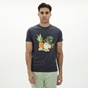 GREENWOOD-Ανδρικό t-shirt GREENWOOD 21D9082221 μπλε