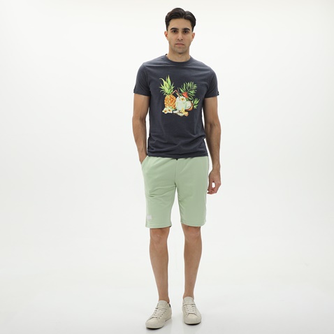 GREENWOOD-Ανδρικό t-shirt GREENWOOD 21D9082221 μπλε
