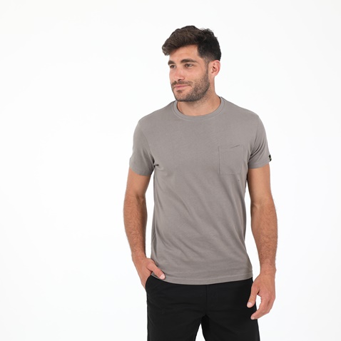 GREENWOOD-Ανδρικό t-shirt GREENWOOD T-SHIRT GRW02 CITY γκρι