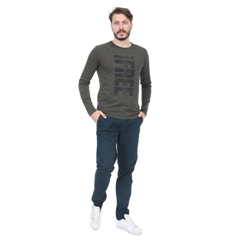 GREENWOOD-Ανδρική μπλούζα GREENWOOD 021004992 λαδί