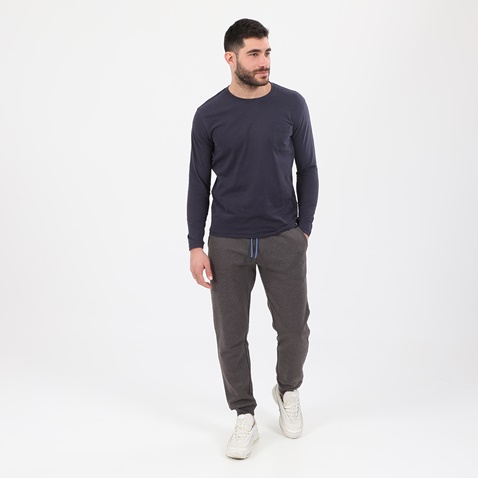 GREENWOOD-Ανδρική μπλούζα GREENWOOD GRW POCKET S/J PEACH μπλε