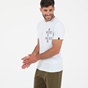 GREENWOOD-Ανδρικό t-shirt GREENWOOD GRW05 NEVER REST λευκό