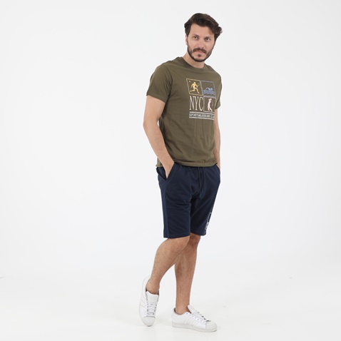 OCEAN SHARK-Ανδρικό t-shirt OCEAN SHARK OS06 SPORTS χακί